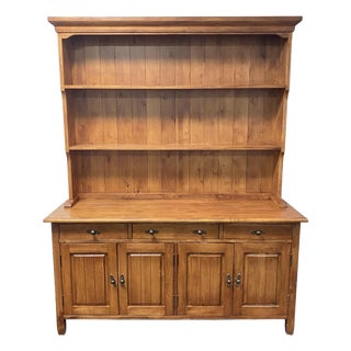 Beautiful Wood Sideboard Hutch Cupboard For Sale