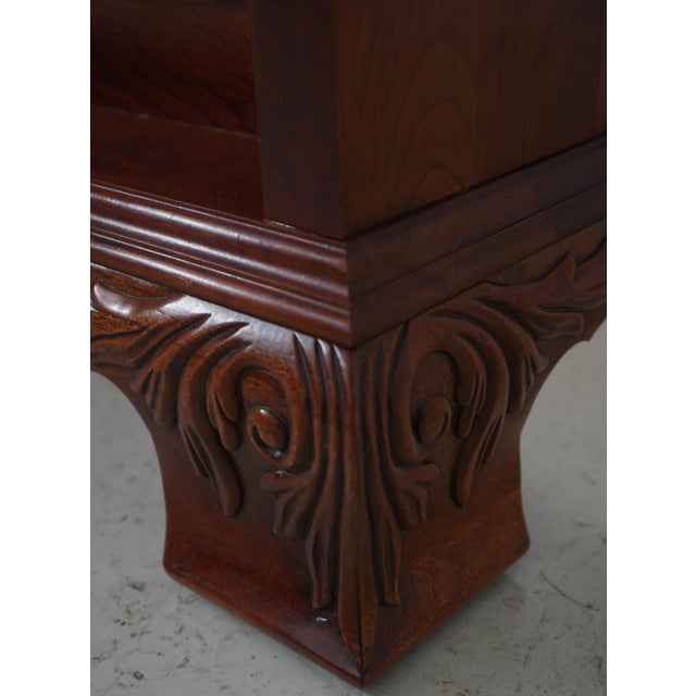 Pennsylvania House Queen-Size Cherry Sleigh Bed For Sale - Image 11 of 15