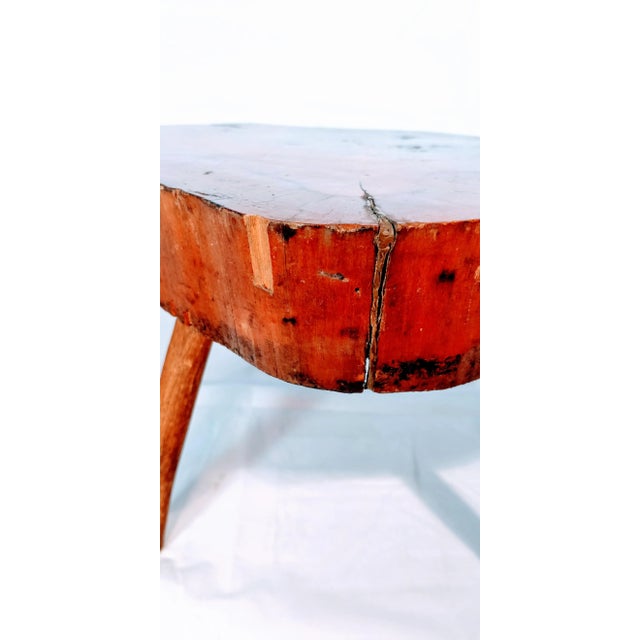 1960 Live Edge Cypress Side Table For Sale In Fayetteville, AR - Image 6 of 12