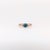 Vintage Inspired Blue Diamond Ring: Solid 14k Yellow Gold, Round 6mm, Size 6.75 For Sale - Image 4 of 9