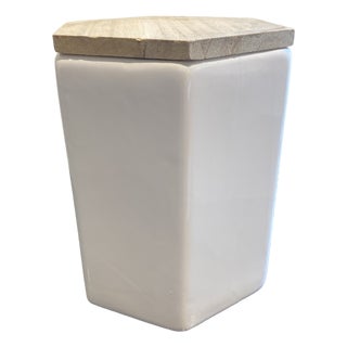Sophisticated & Modern Ceramic Canister For Sale