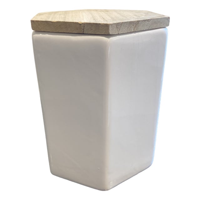 Sophisticated & Modern Ceramic Canister For Sale