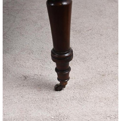 Brown Victorian Mahogany Library Table or Desk, 1880 For Sale - Image 8 of 11