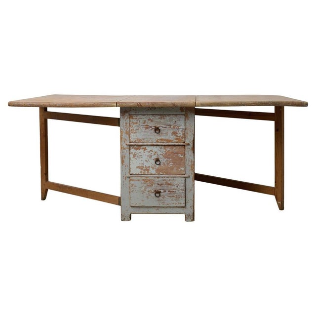 Antique Northern Swedish Country Table in Pine For Sale - Image 9 of 9