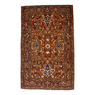 Early 21st Century Isfahan Rug 4'6" X 7’3" For Sale
