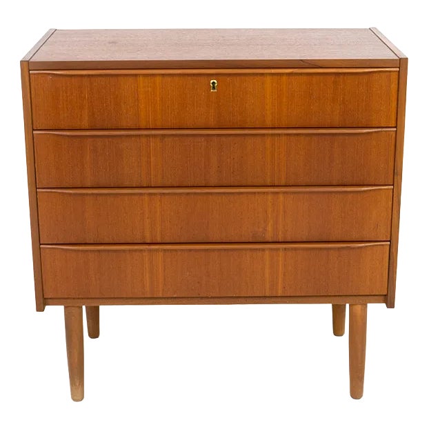 Scandinavian Chest of Drawers in Teak, 1960s For Sale
