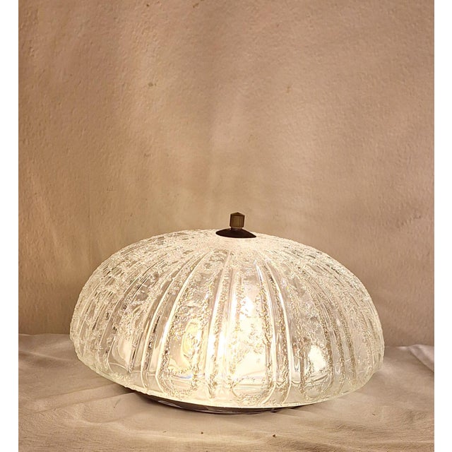 Goldenrod Flat German Ceiling Lamp by Guro, 1970s For Sale - Image 8 of 8