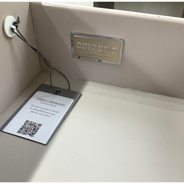 Modern Caracole Modern Criss Crossed Nightstand For Sale - Image 3 of 6