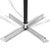 Italian Triennale Three-Arm Floor Lamp with X Base For Sale In Chicago - Image 6 of 10