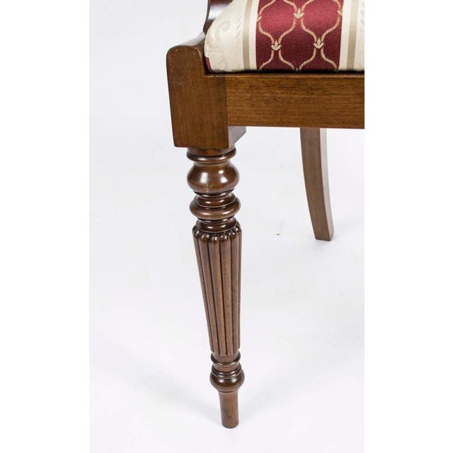 Brown English Regency Style Burr Walnut Armchairs, Set of 2 For Sale - Image 8 of 13