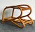 Tan Vintage 1950s Bent Rattan Side Table For Sale - Image 8 of 12