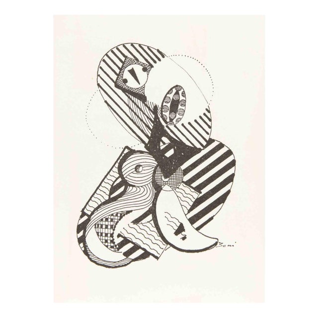 after Paolo Boni, Metaux, 1987, Woodcut For Sale