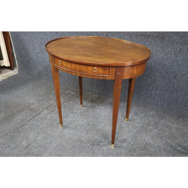 Late 20th Century Mahogany Baker Cocktail Table For Sale - Image 5 of 11