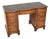 Burr Walnut and Leather Top Pedestal Desk, 1930s For Sale