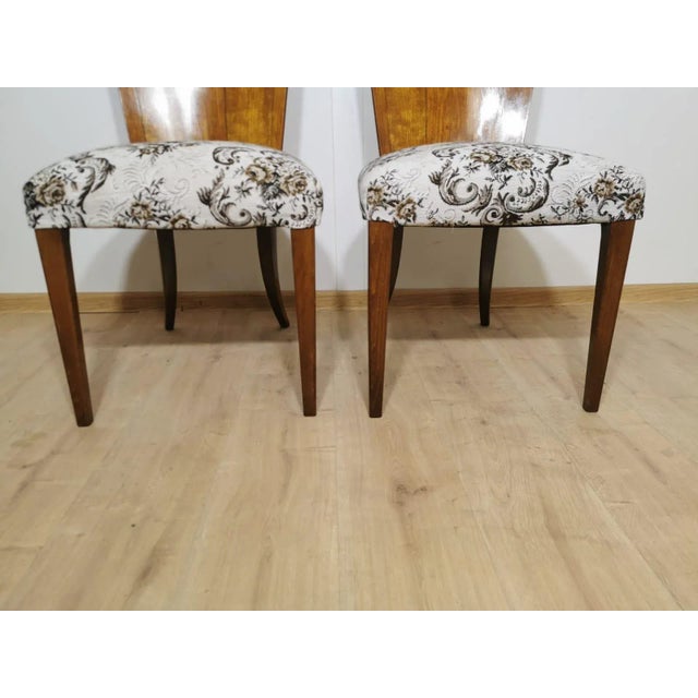 1940s Set of Art Deco Dining Chairs by Jindrich Halabala For Sale - Image 5 of 14