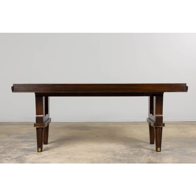 Art Deco 1930s French Parisian Art Deco Rosewood Dining Table For Sale - Image 3 of 18