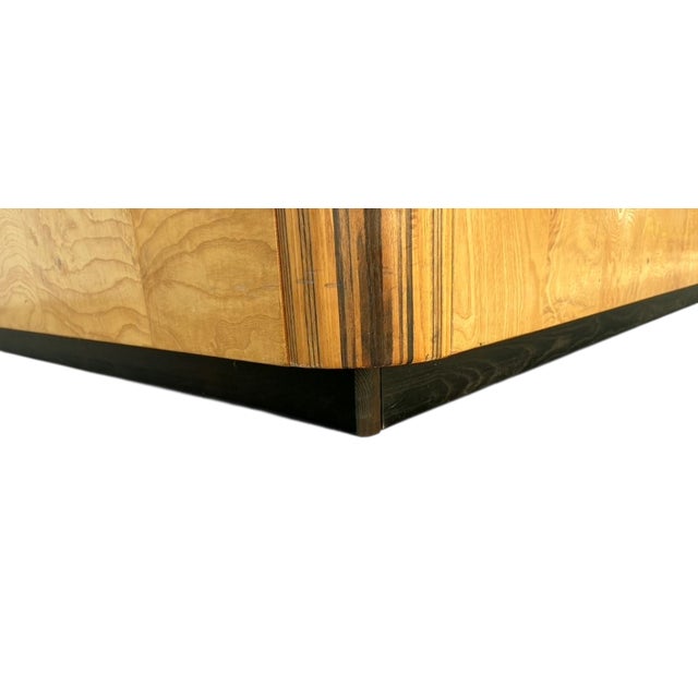 interior measurement of platform 77.75 x 82. great condition. minor age related ware. headboard appears to have been...