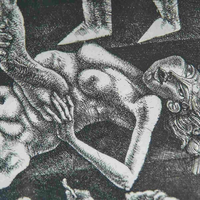 Bonora, Metaphysical Artwork, 1970s, Engraving For Sale - Image 5 of 7