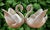 Mid-Century Modern Vintage Ceramic Swan Centerpiece/Cachepot - A Pair For Sale - Image 3 of 11