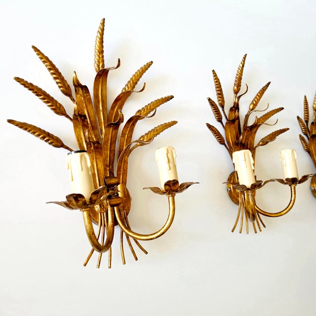 Wall Lamps in the style of Hans Kögl, Coco Chanel, France, 1970s, Set of 3 For Sale - Image 9 of 15