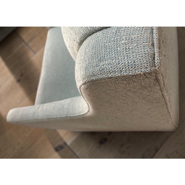 2020s C. R. Laine Kendrick Swivel Chair 545-05sw in Thibaut Everly Spa Blue For Sale - Image 5 of 18