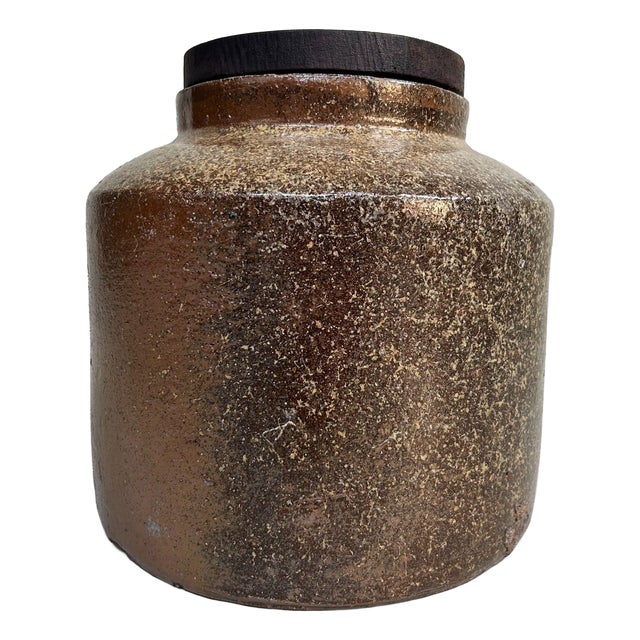 Antique Japanese Tea Storage Jar, 1890s For Sale