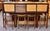 Iconic European Mid Century Modern Teak & Wicker Nesting Dining Suite W/ Credenza, Dining Table & Four Chairs c.1960 For Sale In San Francisco - Image 6 of 18