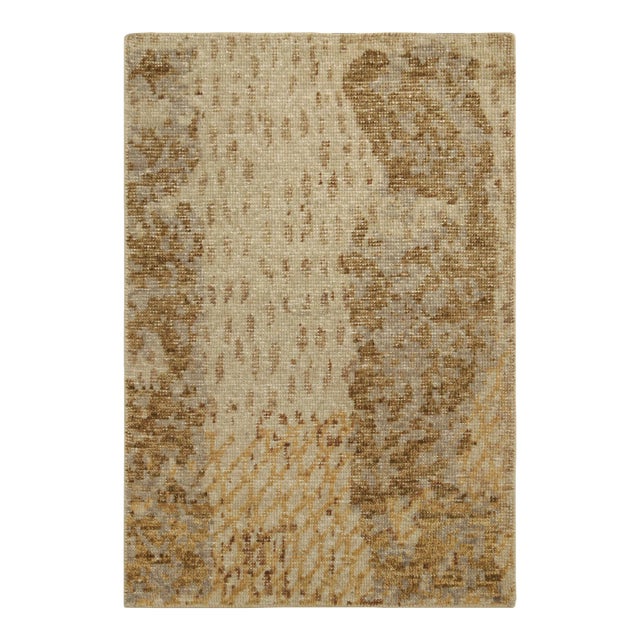 Rug & Kilim’s Leo Rug in Gold, 5x7 For Sale