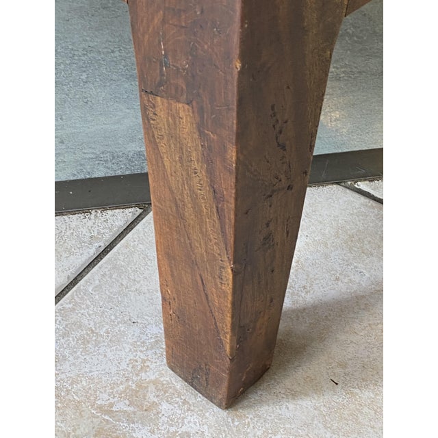 1920s Rustic Farmhouse Coffee Table in Wood with Two Drawers, 1930s For Sale - Image 5 of 18