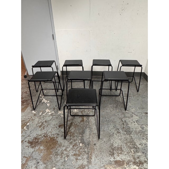 Blu Dot Ready Counter Stools, Set of Eight For Sale In San Francisco - Image 6 of 12
