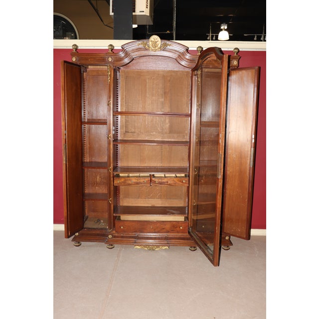 Late 19th Century Attributed to Francoise Linke Locks Signed Divivier Paris Louis XVI Armoire For Sale - Image 5 of 18