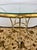 Metal Hollywood Regency Maison Jansen Round Brass and Glass Center or Dining Table For Sale - Image 7 of 9