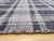 Blue Gray Plaid Hand-Knotted Bamboo Silk Rug 5x8 For Sale - Image 4 of 5