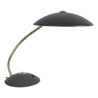 Mid-Century Industrial Grey Desk Light Lamp by Christian Dell for Kaiser Idell / Kaiser Leuchten, Germany, 1960 For Sale