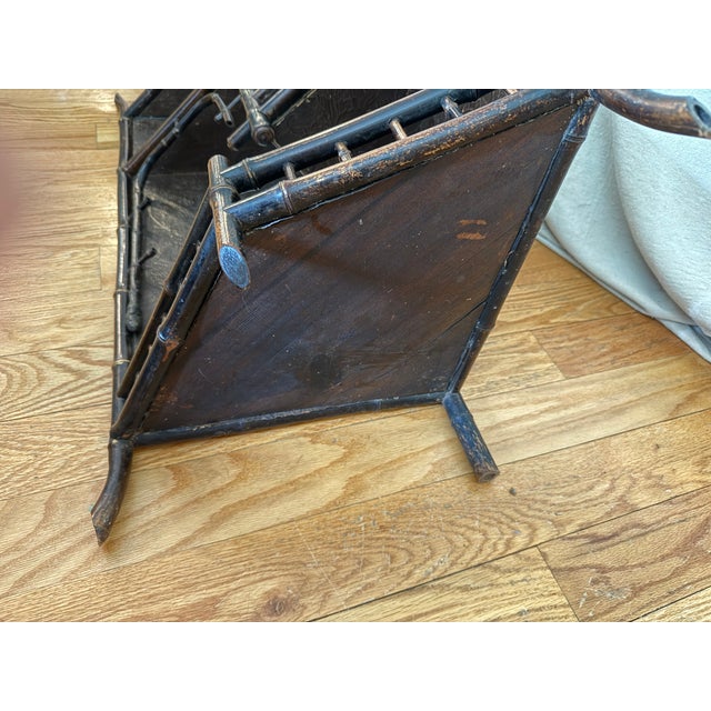 19th Century English Bamboo Corner Etarge Shelf For Sale - Image 13 of 13
