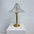Mid-Century Glass Table Lamp with Golden Flakes, 1970s For Sale - Image 17 of 18
