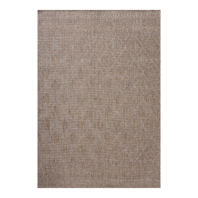 Amber Lewis x Loloi Topanga Natural / Mist 6'-7" x 9'-4" Area Rug For Sale