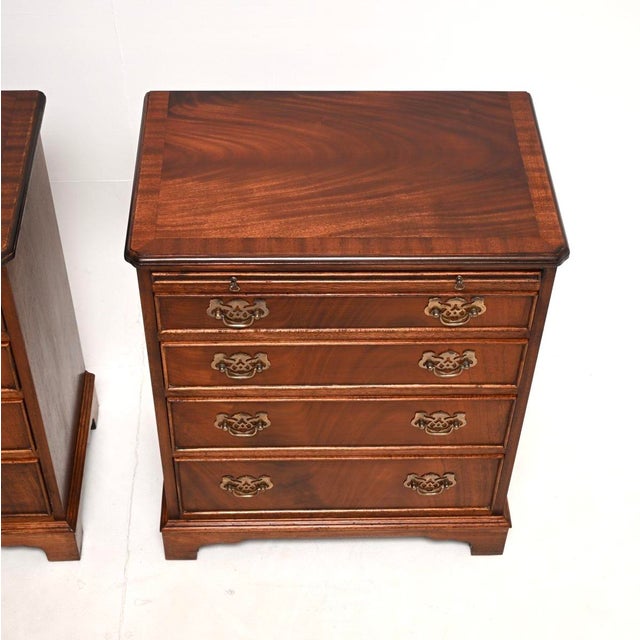 Mahogany Chests of Drawers, 1950, Set of 2 For Sale - Image 9 of 12