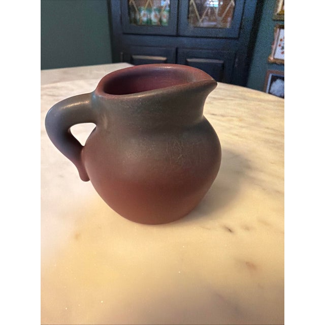 1950s Vintage Van Briggle Pottery Mulberry Persian 2.5" Pitcher - Signed Aa "Original" For Sale - Image 5 of 9