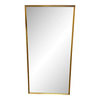 Early 20th Century Italian Brass Wall Mirror For Sale