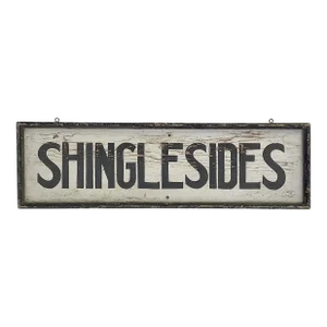Circa 1940s Wood Shinglesides Camp Sign