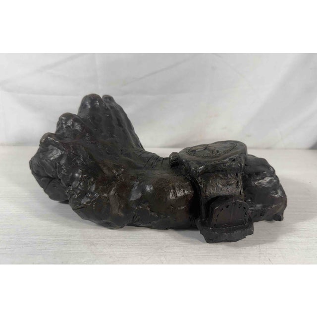 1990s "15 Minutes of Fame"— Abstract Bronze Sculpture, Herbert Simon Estate, 1995 For Sale - Image 5 of 6