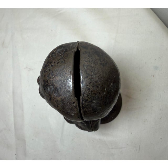 Rare Antique 19th Century 1880's Painted Cast Iron Middy Boy Coin Still Bank For Sale - Image 10 of 10