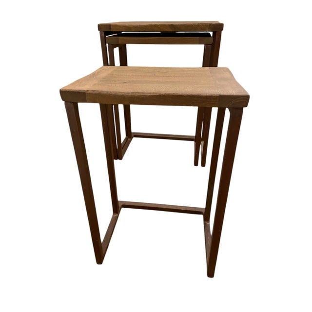 Brown Pottery Barn Granger Reclaimed Wood Nesting Tables - Set of 3 For Sale - Image 8 of 12