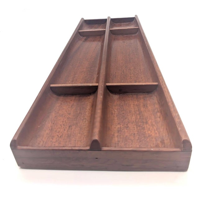Kai Kristiansen Mid 20th Century Danish Teak Wood Drawer Tray Organizer or Vide Poche For Sale - Image 4 of 11