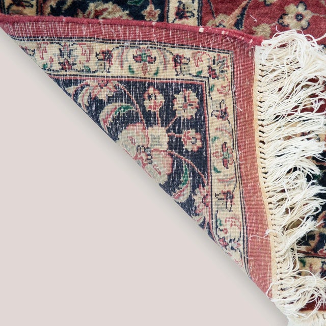 Vintage Hand-Knotted Signed Tabriz Rug, 1960s For Sale - Image 8 of 9
