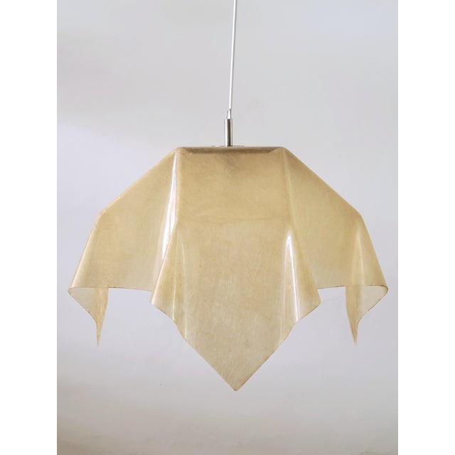 Fazzoletto Pendant Lamp by Salvatore Gregorietti for Valenti Luce, Italy 1970s For Sale - Image 13 of 13