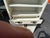 Farmhouse Vintage White Enamel Metal Kitchen Hutch Cabinet With Open Shelving For Sale - Image 3 of 9