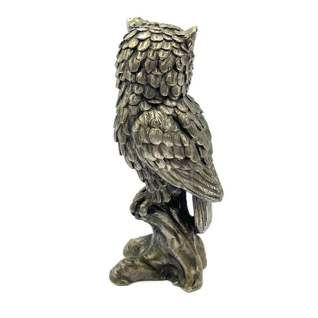 Art Deco Metal Owl For Sale - Image 4 of 12