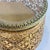 Victorian Vintage Gold Tone Heart Shaped Ormolu Filigree Jewelry Box For Sale - Image 3 of 12